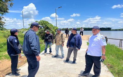Monitoring pembangunan Dermaga Sungai Bulan Kecamatan Sungai Raya serta Dermaga Kampung Baru Kecamatan Kubu.